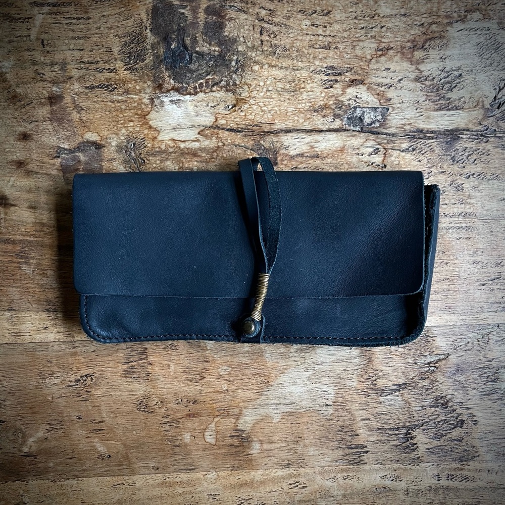 Jo Leather Clutch & Purse